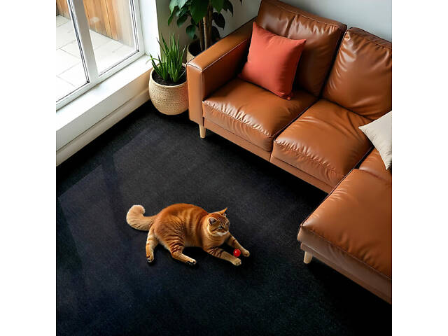 Самоклеящаяся плитка под ковролин в рулоне чёрный 600х3000мм SW-00002588 - Фото 5