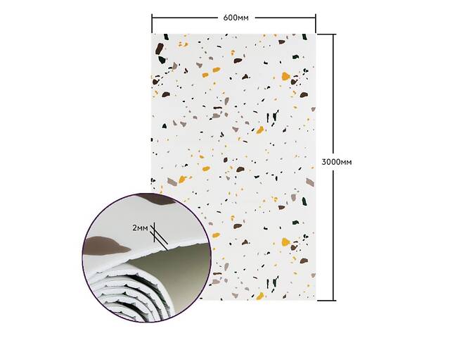 Самоклеюча стінова PET плитка в рулоні 600*3000*2mm SW-00001695 Sticker Wall. - Фото 3