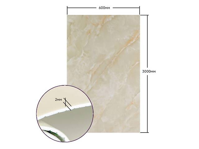 Самоклеюча стінова PET плитка в рулоні 600*3000*2mm SW-00001689 Sticker Wall. - Фото 3