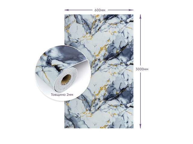 Самоклеюча стінова PET плитка у рулоні 600*3000*2mm (D) SW-00002636 - Фото 3
