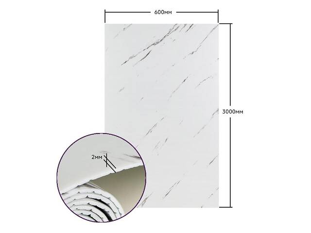 Самоклеюча стінова PET плитка у рулоні 600*3000*2mm SW-00001698 - Фото 3