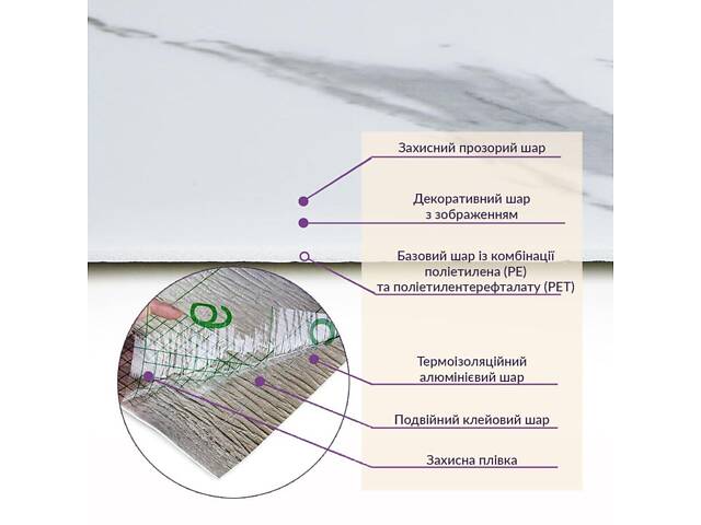 Самоклеюча стінова PET плитка у рулоні 600х3000х2мм SW-00001703 - Фото 5