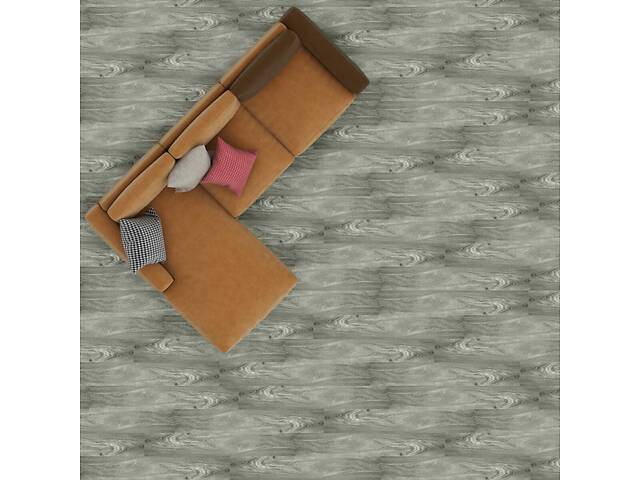 Самоклеюча вінілова плитка сіре дерево, ціна за 1 шт. (СВП-001) Матова SW-00000283 - Фото 6