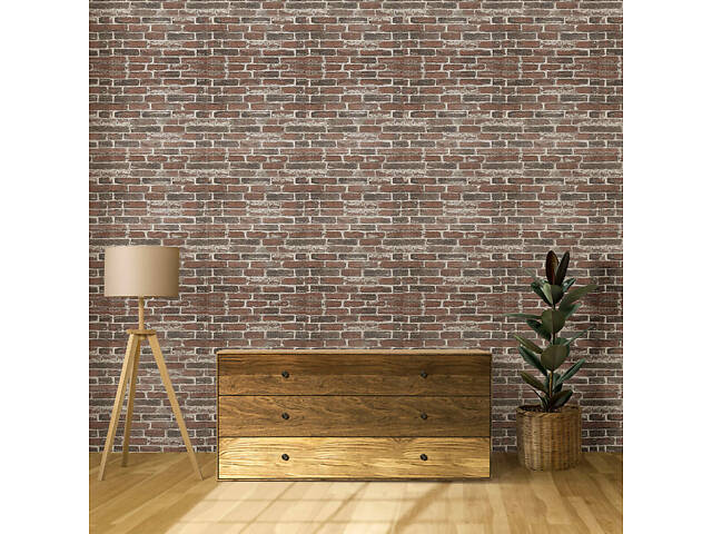 Самоклеюча 3D панель 19600x700x3мм Червона Катеринославська Цегла SW-00001333 - Фото 7