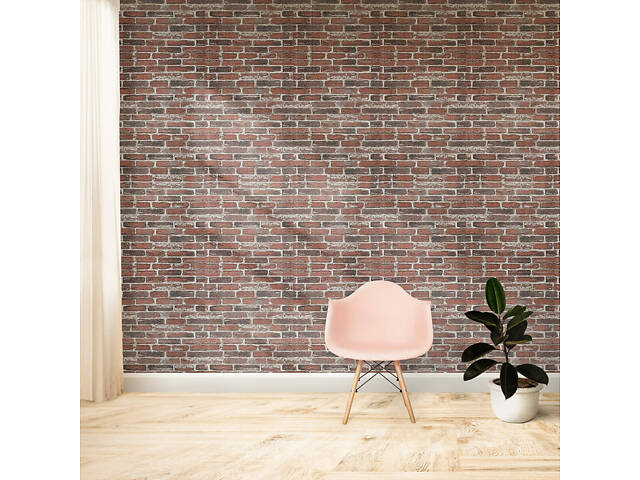 Самоклеюча 3D панель 19600x700x3мм Червона Катеринославська Цегла SW-00001333 - Фото 8