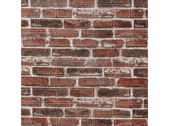 Самоклеюча 3D панель 19600x700x3мм Червона Катеринославська Цегла SW-00001333 - Фото 2