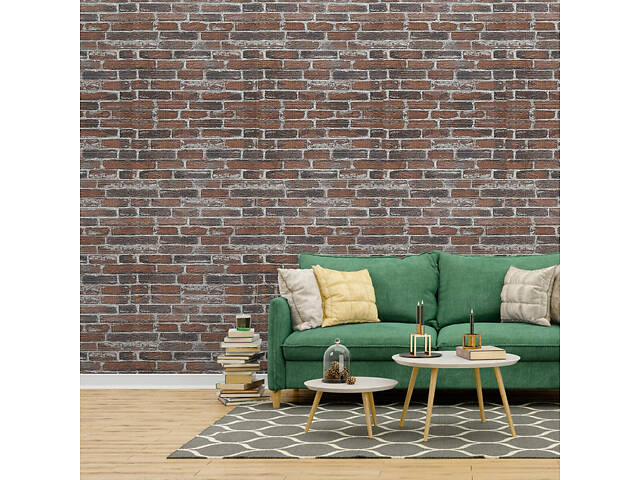 Самоклеюча 3D панель 19600x700x3мм Червона Катеринославська Цегла SW-00001333 - Фото 6