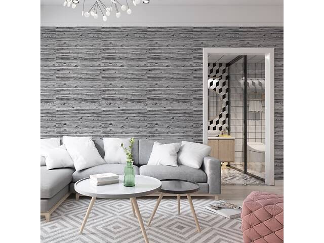 Самоклеюча 3D панель 19600x700x3мм Дерево Зебра SW-00001475 - Фото 6