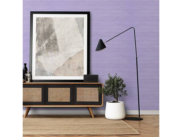 Самоклеюча 3D панель 3080x700x3мм Світло-фіолетова Цегла SW-00001758 - Фото 6