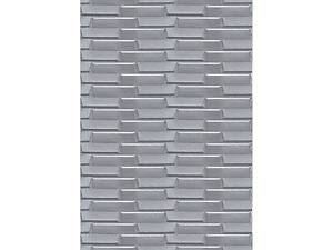Самоклеюча 3D панель 3080x700x5мм Кладка Срібло SW-00001760