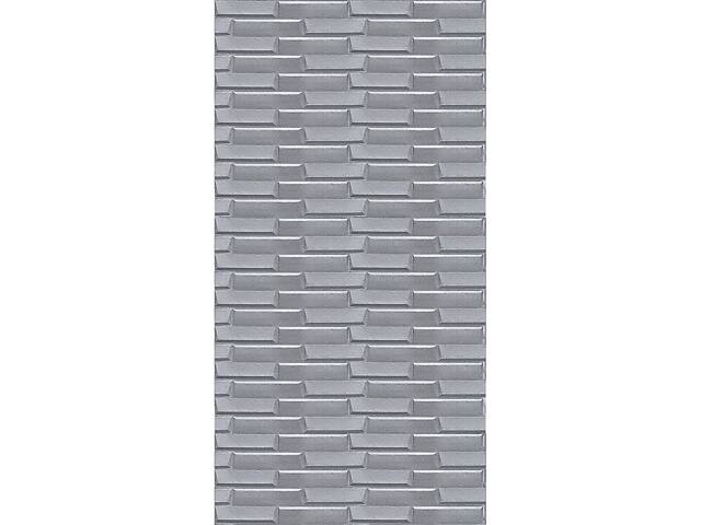 Самоклеюча 3D панель 3080x700x5мм Кладка Срібло SW-00001760 - Фото 1