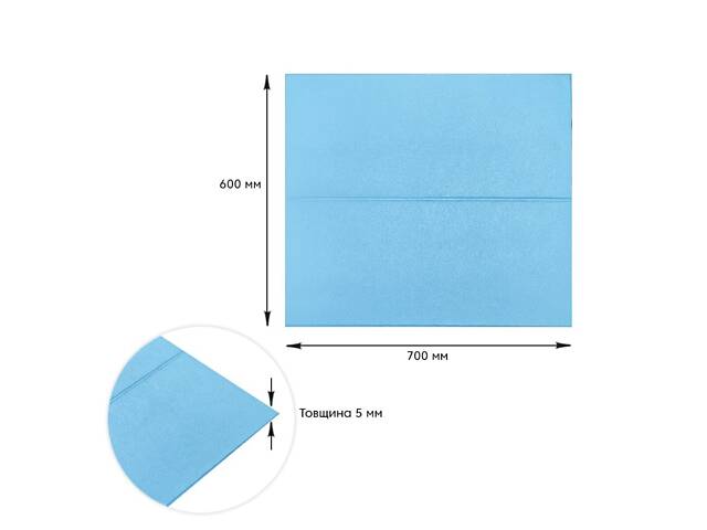 Самоклеюча 3D панель 700х600х5мм Блакитні блоки (367) SW-00001465 - Фото 3