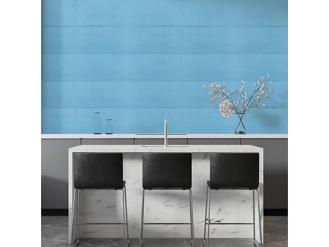 Самоклеюча 3D панель 700х600х5мм Блакитні блоки (367) SW-00001465 - Фото 5