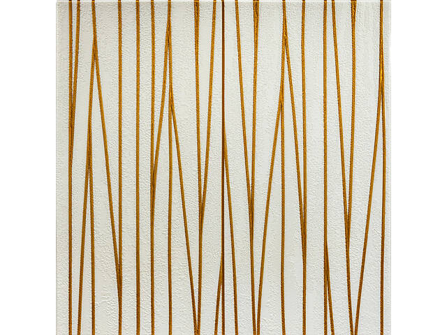 Самоклеюча 3D панель 700х700х5мм Золоті стрічки (440) SW-00001184 - Фото 1