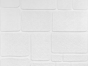 Самоклеюча 3D панель 700х700х6мм Камінь білий (151) SW-00001155