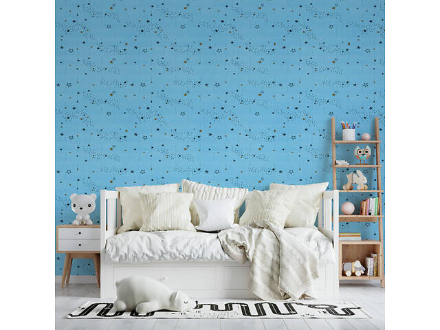 Самоклеюча 3D панель 700х770х3мм Блакитні зірки (321) SW-00001342 - Фото 5