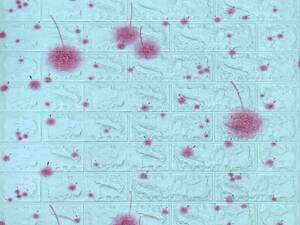 Самоклеящаяся 3D панель 700х770х4мм Голубые одуванчики (322) SW-00001362