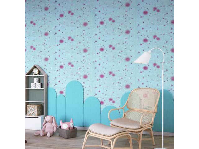 Самоклеюча 3D панель 700х770х4мм Блакитні кульбаби (322) SW-00001362 love-shopping - Фото 5