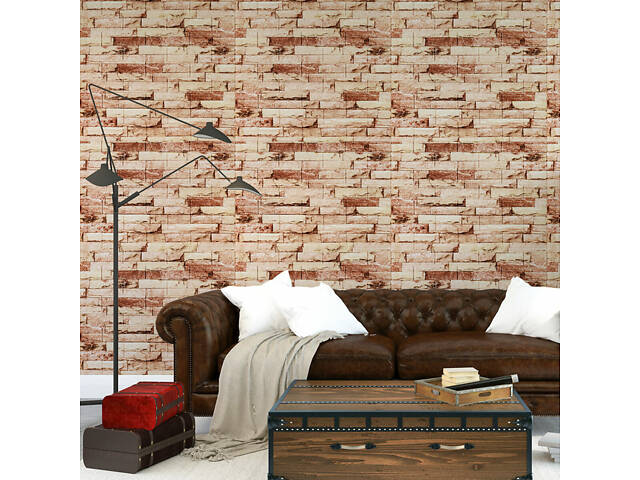 Самоклеюча 3D панель 700x770x5мм Бежева Катиринославська цегла SW-00001375 - Фото 5