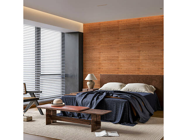 Самоклеюча 3D панель під дерево 19600x700x3мм SW-00002223 - Фото 6