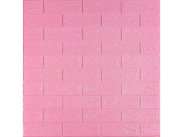 Самоклеюча 3D панель під рожеву цеглу 19600x700x3мм love-shopping - Фото 2