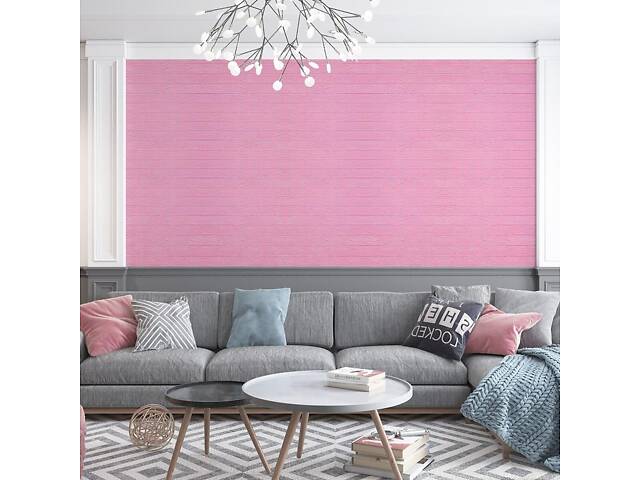 Самоклеюча 3D панель під рожеву цеглу 19600x700x3мм love-shopping - Фото 5