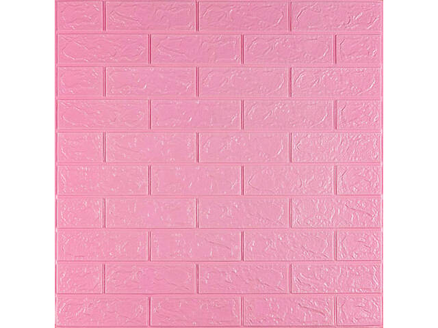 Самоклеюча 3D панель під Рожеву Цеглу 3080x700x3мм SW-00001757 - Фото 2