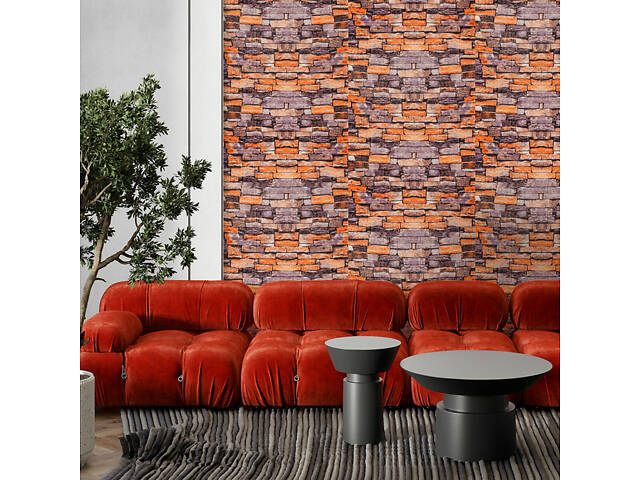 Самоклеюча 3D панель пісковик катеринославська цегла 19600x700x3мм SW-00001735 - Фото 6