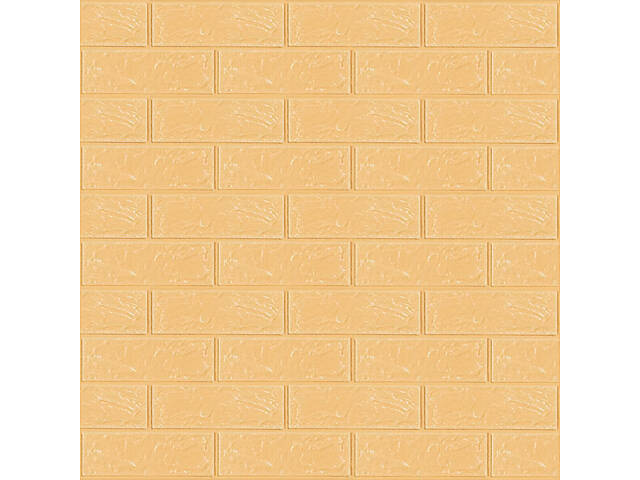 Самоклеюча 3D панель в рулоні 19600x700x3мм Бежева Цегла (R009-3-20) SW-00001195 - Фото 2