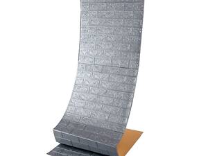 Самоклеящаяся 3D панель в рулоне 19600x700x3мм Серебряная Кирпич (R017-3-20) SW-00001197