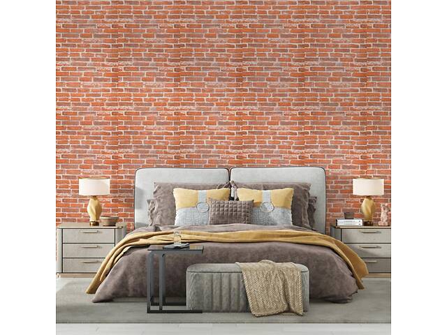 Самоклеящаяся 3D панель 3080x700x3мм Руда Катеринославская Кирпич love-shopping - Фото 6
