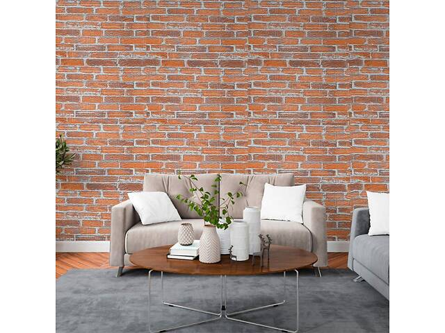 Самоклеящаяся 3D панель 3080x700x3мм Руда Катеринославская Кирпич love-shopping - Фото 8