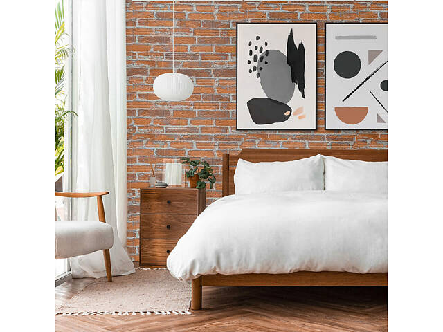 Самоклеюча 3D панель3080x700x3мм Руда Катеринославська Цегла SW-00001762 - Фото 7