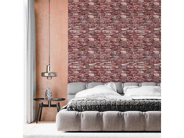 Самоклеюча декоративна 3D панелі 700х770х5мм Матовий камінь (060M) SW-00000635 - Фото 5