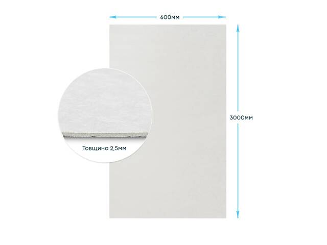 Самоклеюча гнучка шовкова штукатурка в рулоні 600х3000х2,5мм Перлинний білий SW-00002999 - Фото 3