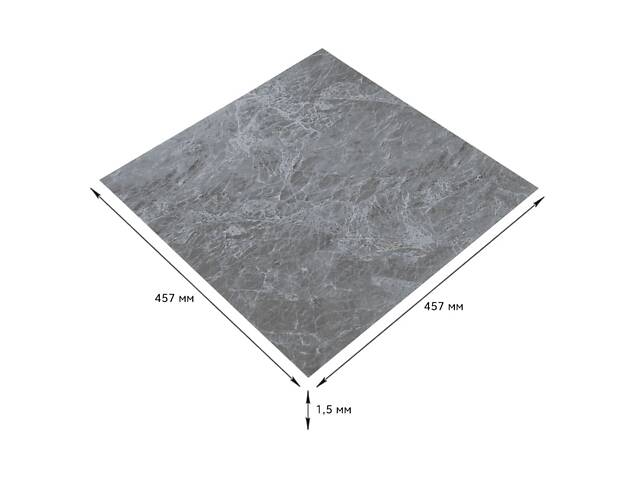 Самоклеюча LVT плитка 457х457х1.5мм (D) SW-00002458 - Фото 2