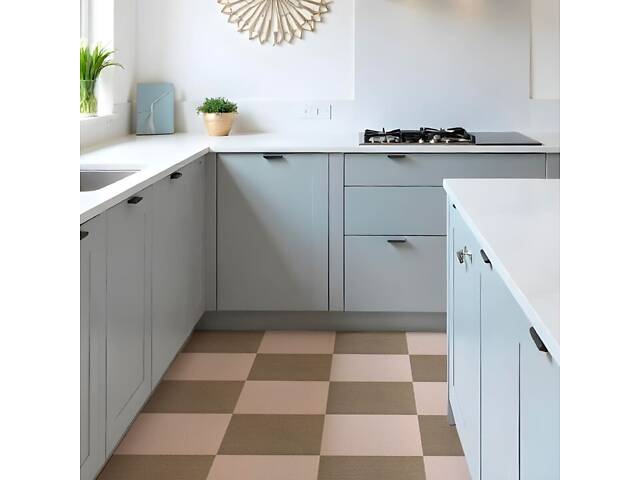 Самоклеящаяся плитка под ковролин молочный 300х300х4,5мм SW-00002482 - Фото 4