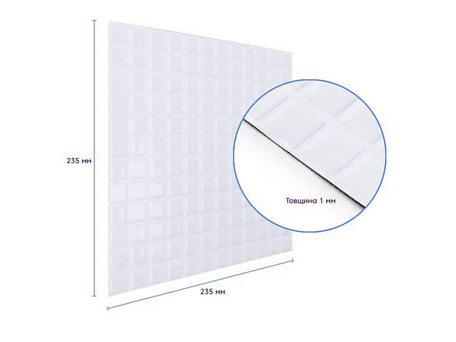 Самоклеящаяся полиуретановая плитка 235х235х1мм (D) SW-00001940 - Фото 5