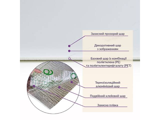 Самоклеюча стінова PET плитка у рулоні 600х3000х2мм SW-00001688 - Фото 5