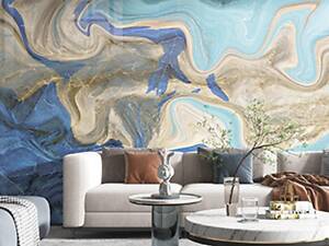 Самоклеюча вінілова плитка набір (6 рулонів) блакитний 3600х2800х2мм (WB-SLH-003) SW-00001449