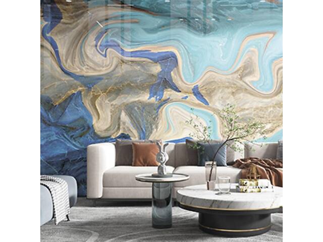 Самоклеюча вінілова плитка набір (6 рулонів) блакитний 3600х2800х2мм (WB-SLH-003) SW-00001449 - Фото 1