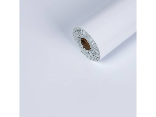 Самоклеюча вінілова плитка в рулоні 600х3000х2мм Біла Глянсова SW-00001284 - Фото 1