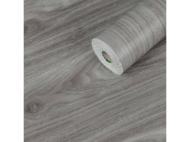 Самоклеюча вінілова плитка в рулоні 600х3000х2мм Попеляста (0004-8-матовий) SW-00001175 - Фото 1