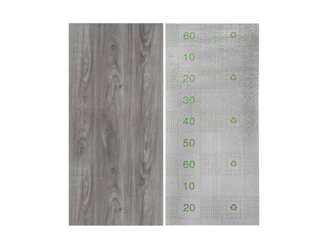 Самоклеюча вінілова плитка в рулоні 600х3000х2мм Попеляста (0004-8-матовий) SW-00001175 - Фото 4