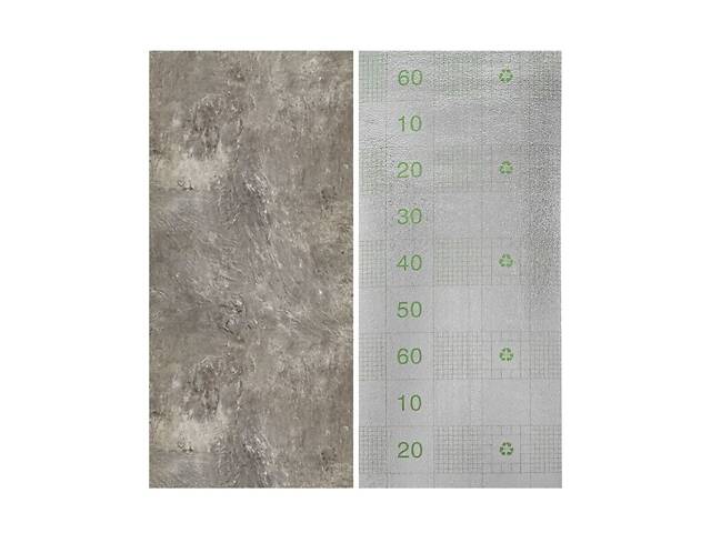 Самоклеюча вінілова плитка в рулоні 600х3000х2мм Сірий мармур Глянсова SW-00001286 - Фото 4