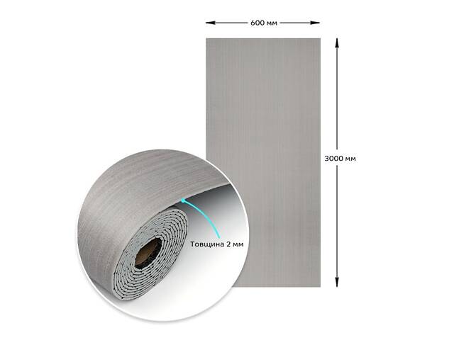 Самоклеюча вініловая плитка в рулоні 600х3000х2мм Мат SW-00002054 - Фото 3