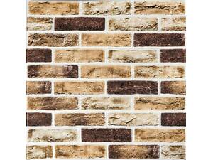Самоклеюча 3D панель клінкер пісочний 700x700x4мм Клінкер пісочний цегла (415) SW-00000770