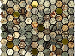 Самоклеющаяся алюминиевая плитка 300х300х3мм SW-00001934 (D)