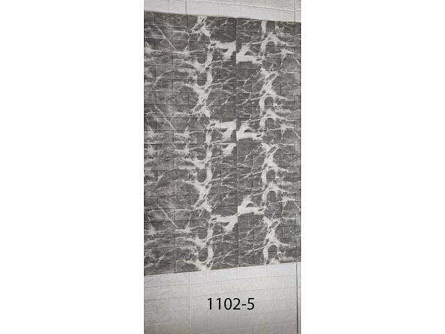 Самоклеюча декоративна 3D панель мармур еспрессо 700x3080x3 мм - Фото 4