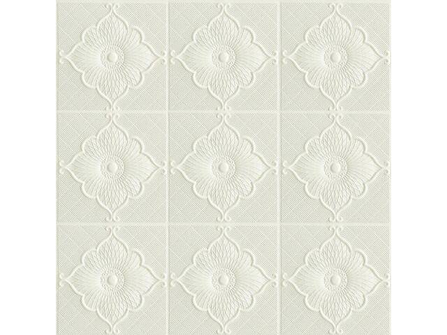 Самоклеюча декоративна настінно-стельова 3D панель квітка 700x700x5.5мм (163) SW-00000184 - Фото 1